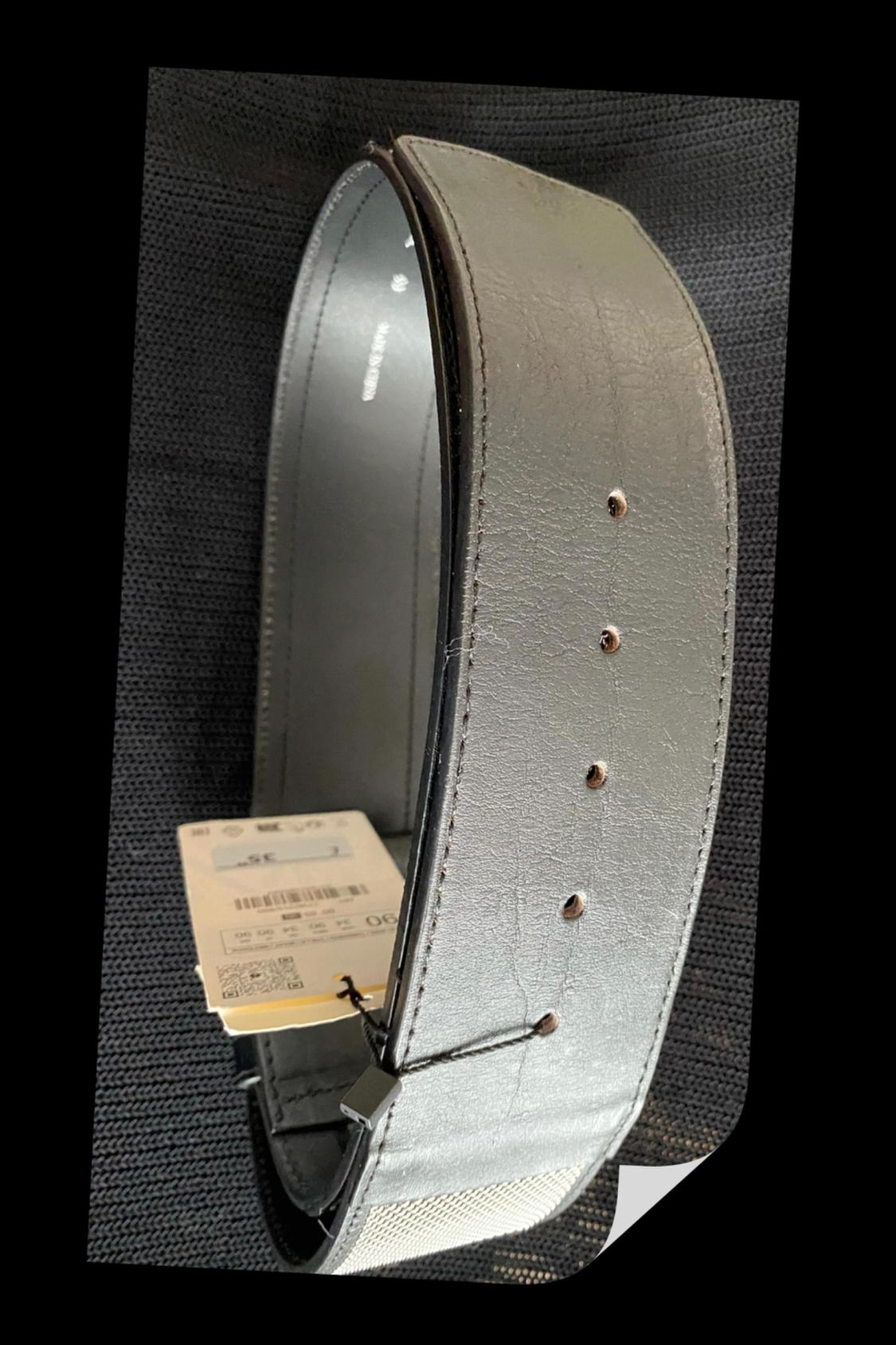 LEATHER METAL MESH BELT - Image 4