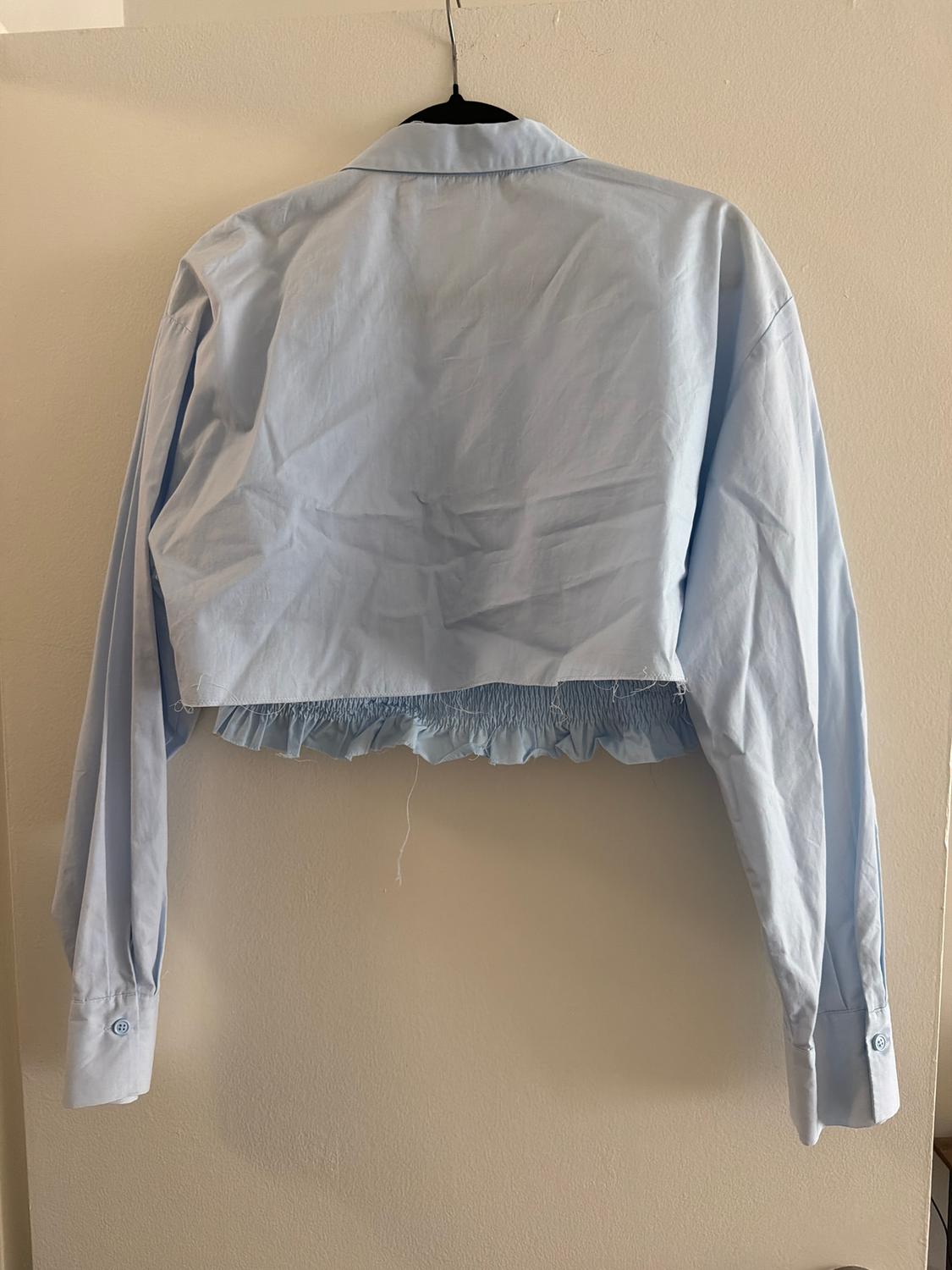 BLUE CROP SHIRT WITH TOP - Image 2