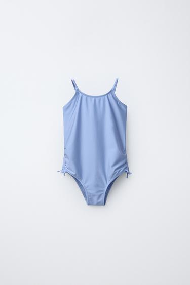 6-14 AÑOS/ BAÑADOR BRILLOS Y LACITOS - Azul de Zara