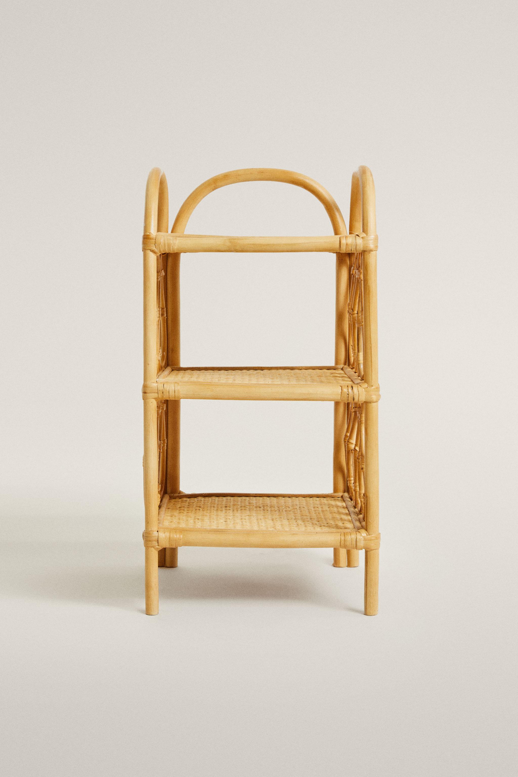 RATTAN BEDSIDE TABLE