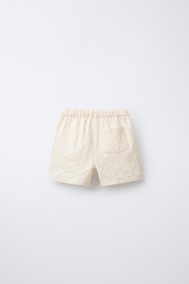 JACQUARD BERMUDA SHORTS - Ecru by Zara - Image 1
