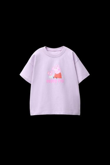 CAMISETA ESTAMPADA PEPPA PIG ™ - Malva de Zara - Imagen 0