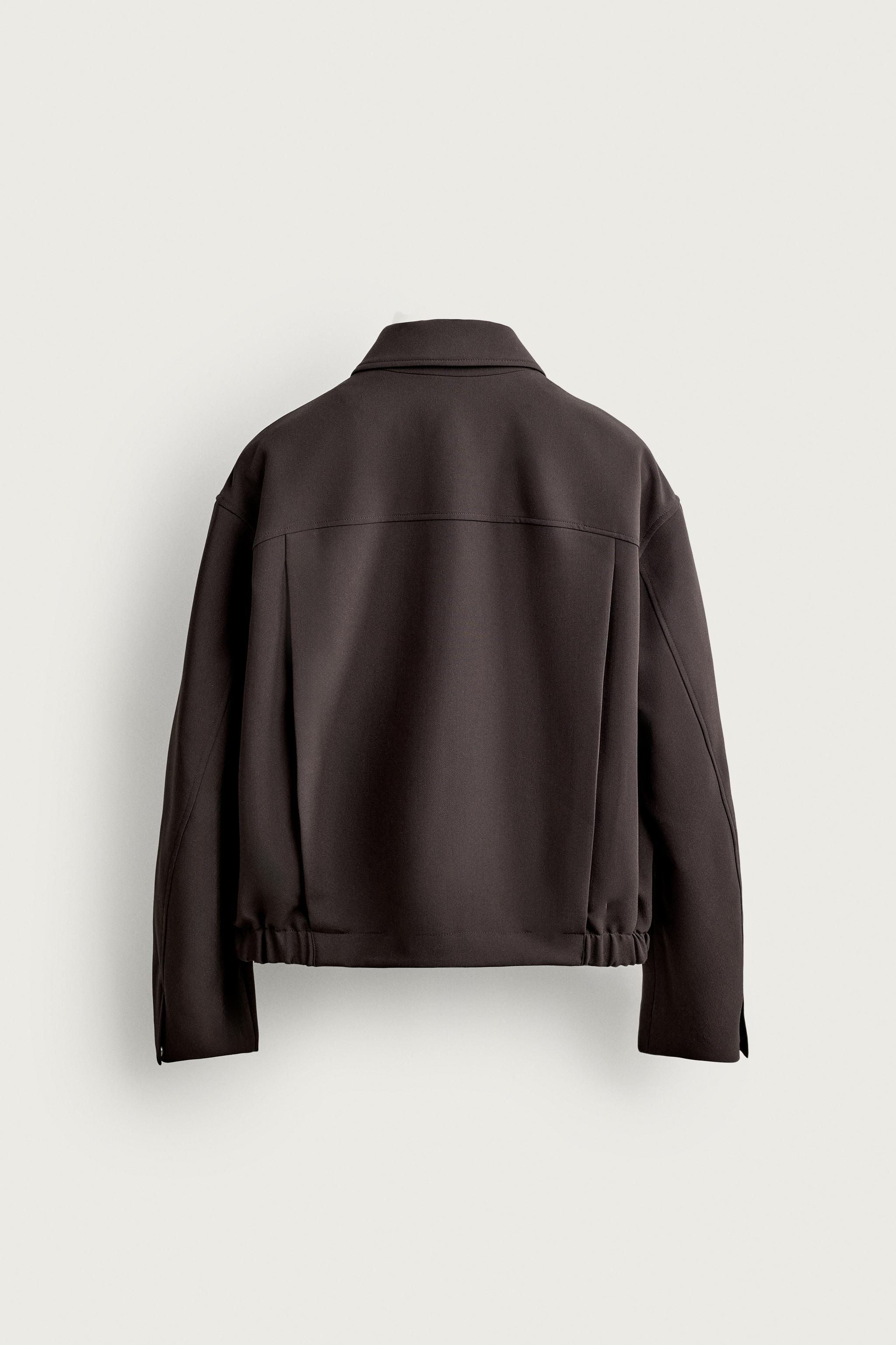 BLOUSON COUPE DÉCONTRACTÉE À PLIS