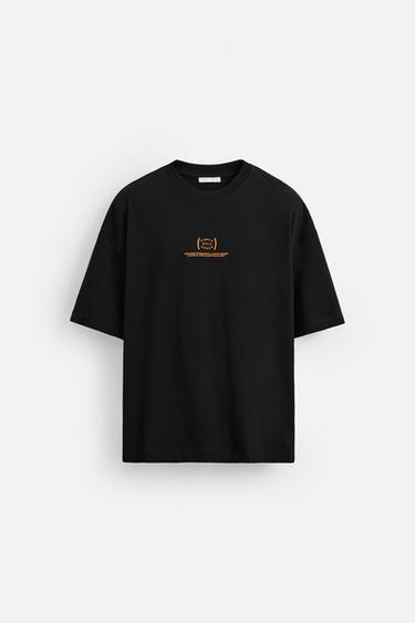 T-SHIRT IMPRIMÉS COMBINÉS - Noir de Zara - Image 6