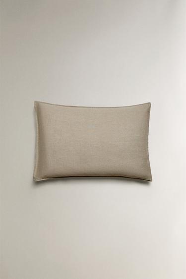LINEN PILLOWCASE - Light beige by Zara - Image 3