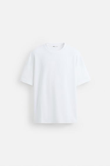BASIC REGULAR FIT T-SHIRT - White by Zara