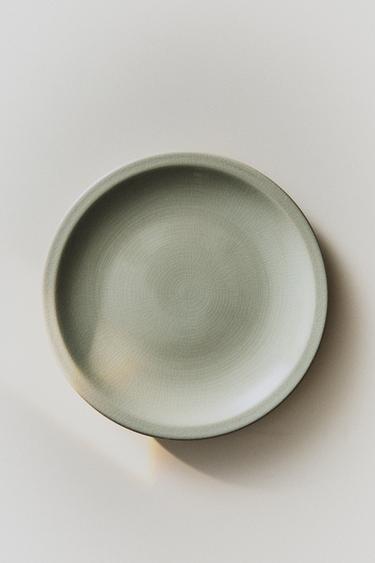 ENAMELLED STONEWARE DINNER PLATE - Sea green by Zara - Image 4