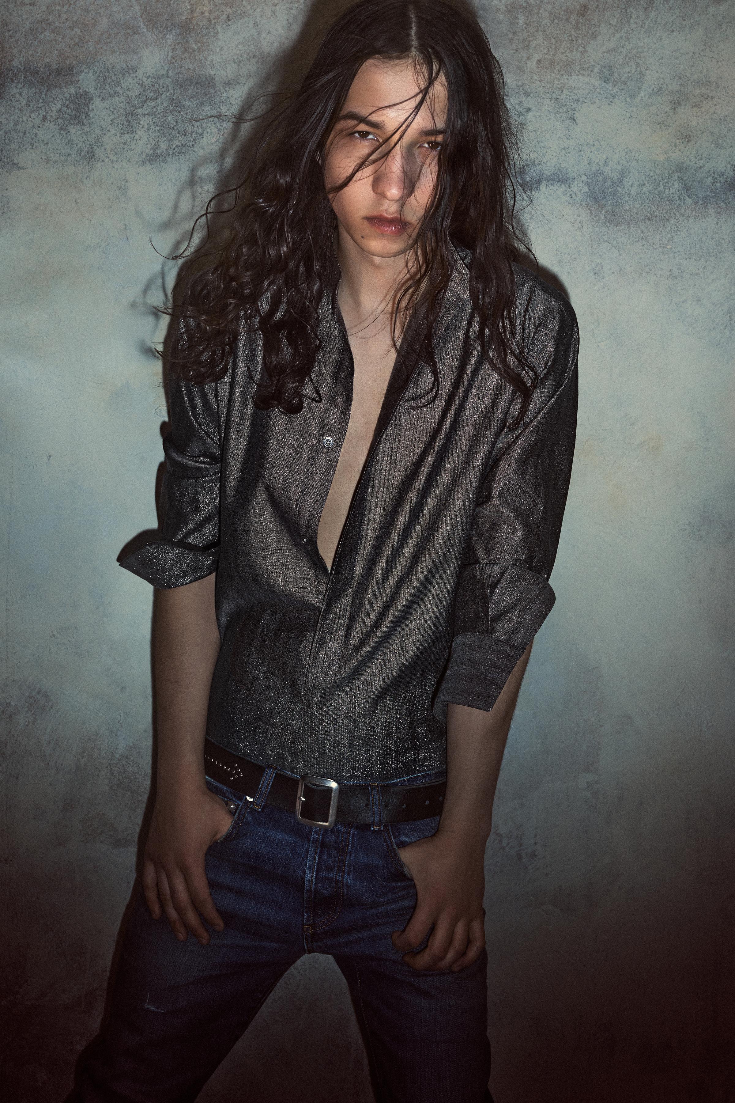 STUDDED LEATHER BELT BOBBY GILLESPIE X ZARA - Black | ZARA