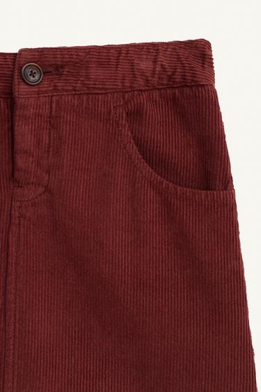 LIMITED EDITION CORDUROY SKIRT - Brick by Zara - Image 6
