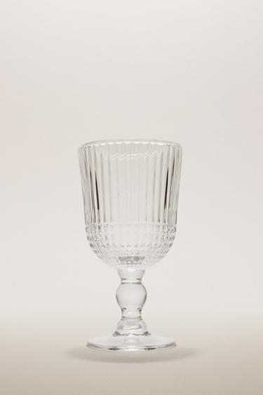 COPA VIDRIO RELIEVE GEOMÉTRICO - de Zara