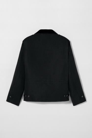 BLOUSON EN COTON ET LIN BOBBY GILLESPIE X ZARA - Noir de Zara - Image 2