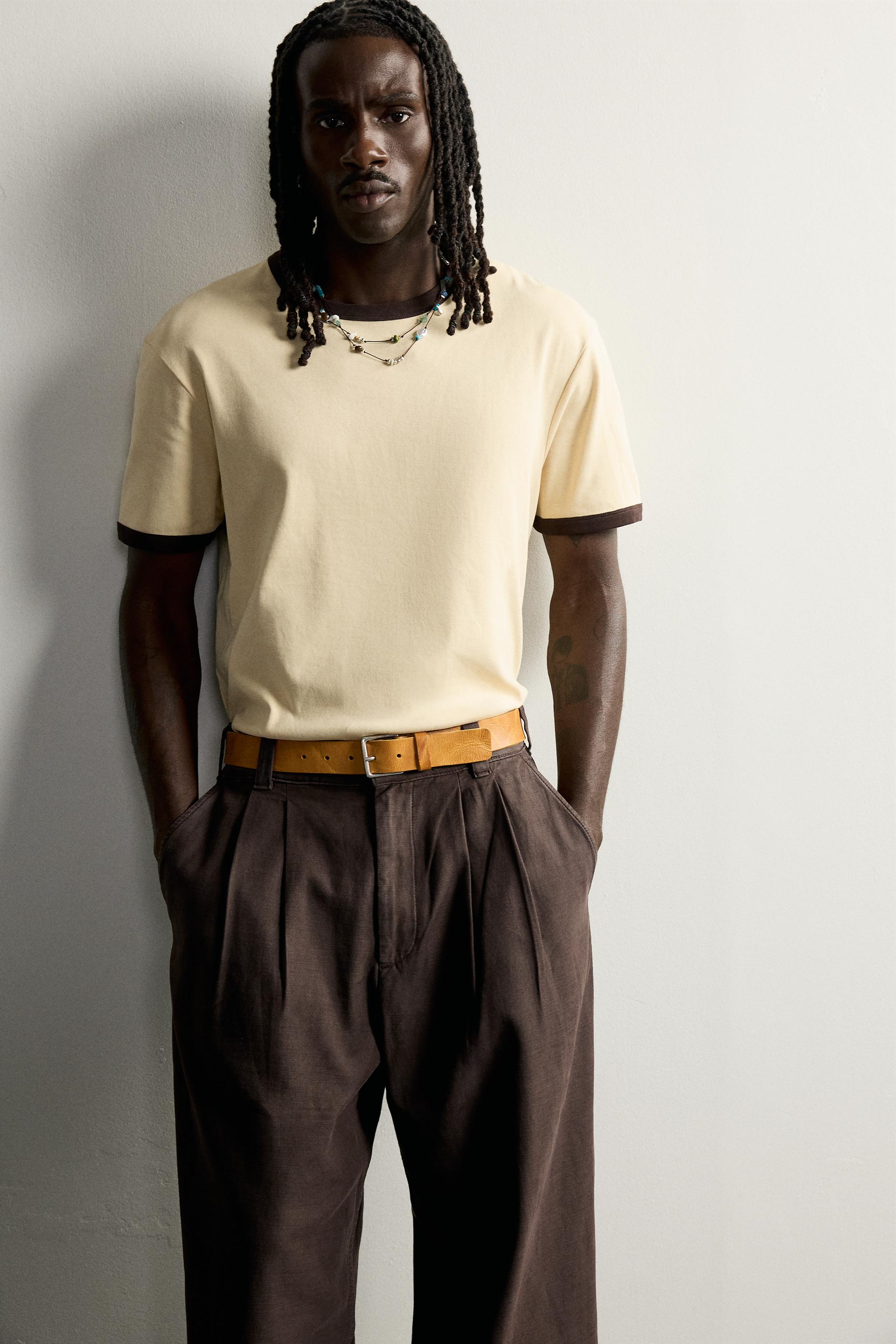 PANTALON CHINO RELAXED FIT À PLIS