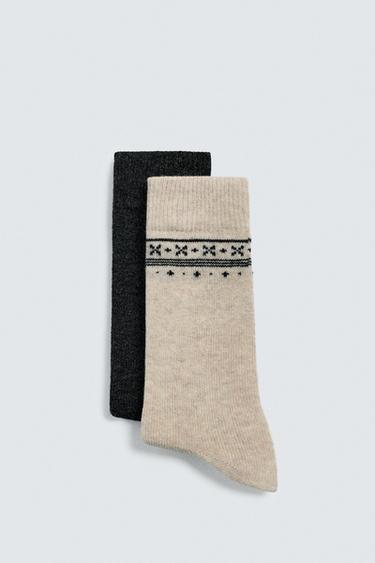 PACK OF 2 COMBINED SOCKS - various by Zara