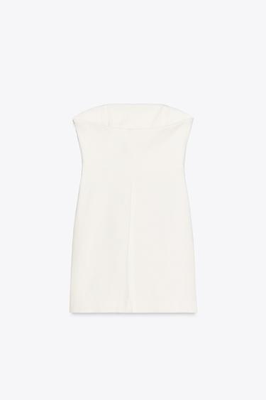 SHORT DRESS - Ecru by Zara - Image 7