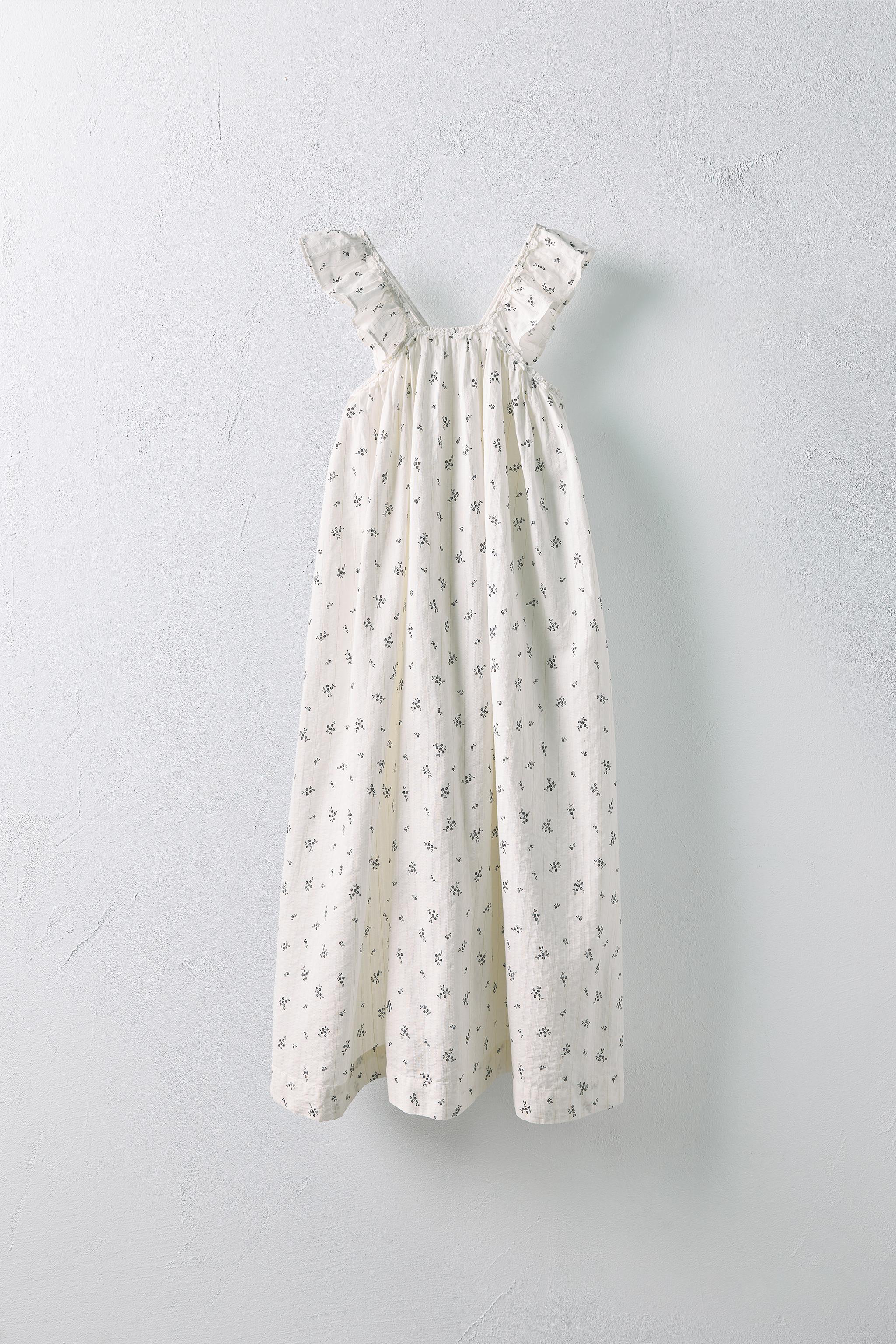 6-10 YEARS/ LIMITED EDITION SPARKLY FLORAL DRESS - Printed