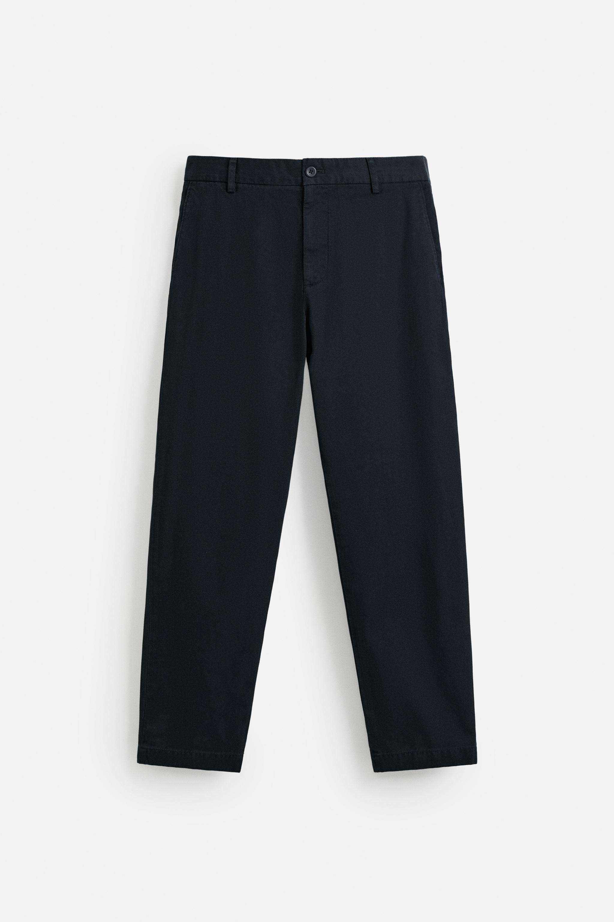 ZARA SLIM FIT パンツ 36 スリムフィットパンツ 36/ ZARA ネイビー スリムフィットスーツパンツ メンズ オフィス