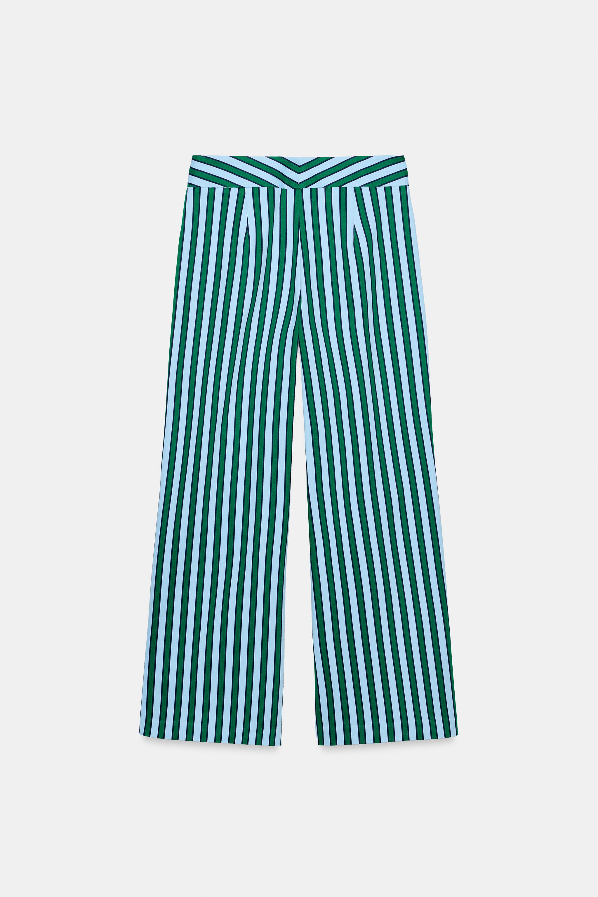 STRIPED CULOTTE PANTS