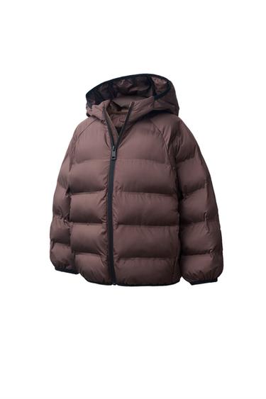 جاكيت ULTRALIGHT طارد للماء - شوكولاتة الخاص بـ Zara