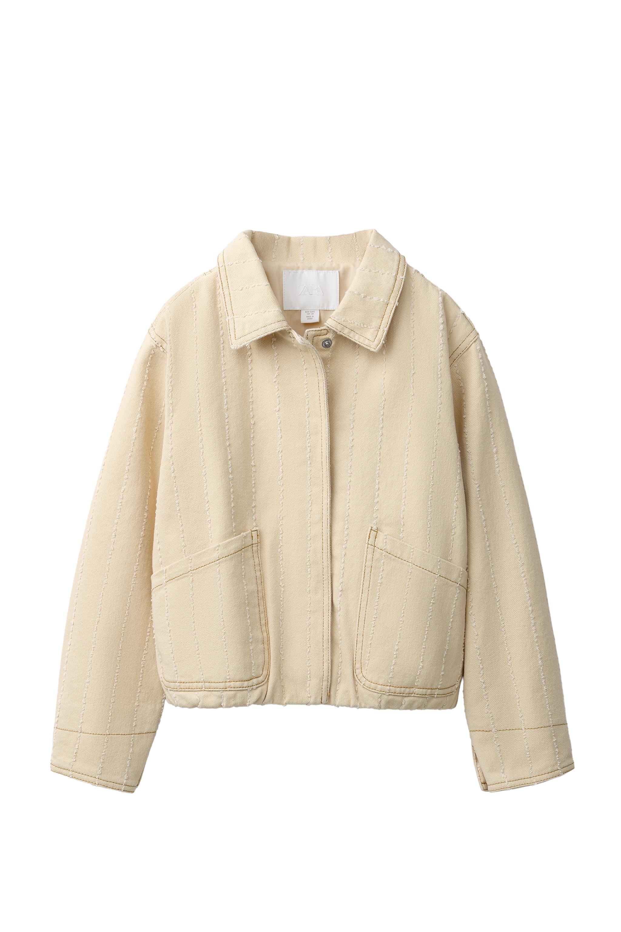 FRAYED TWILL JACKET - Sand / Marl | ZARA United States