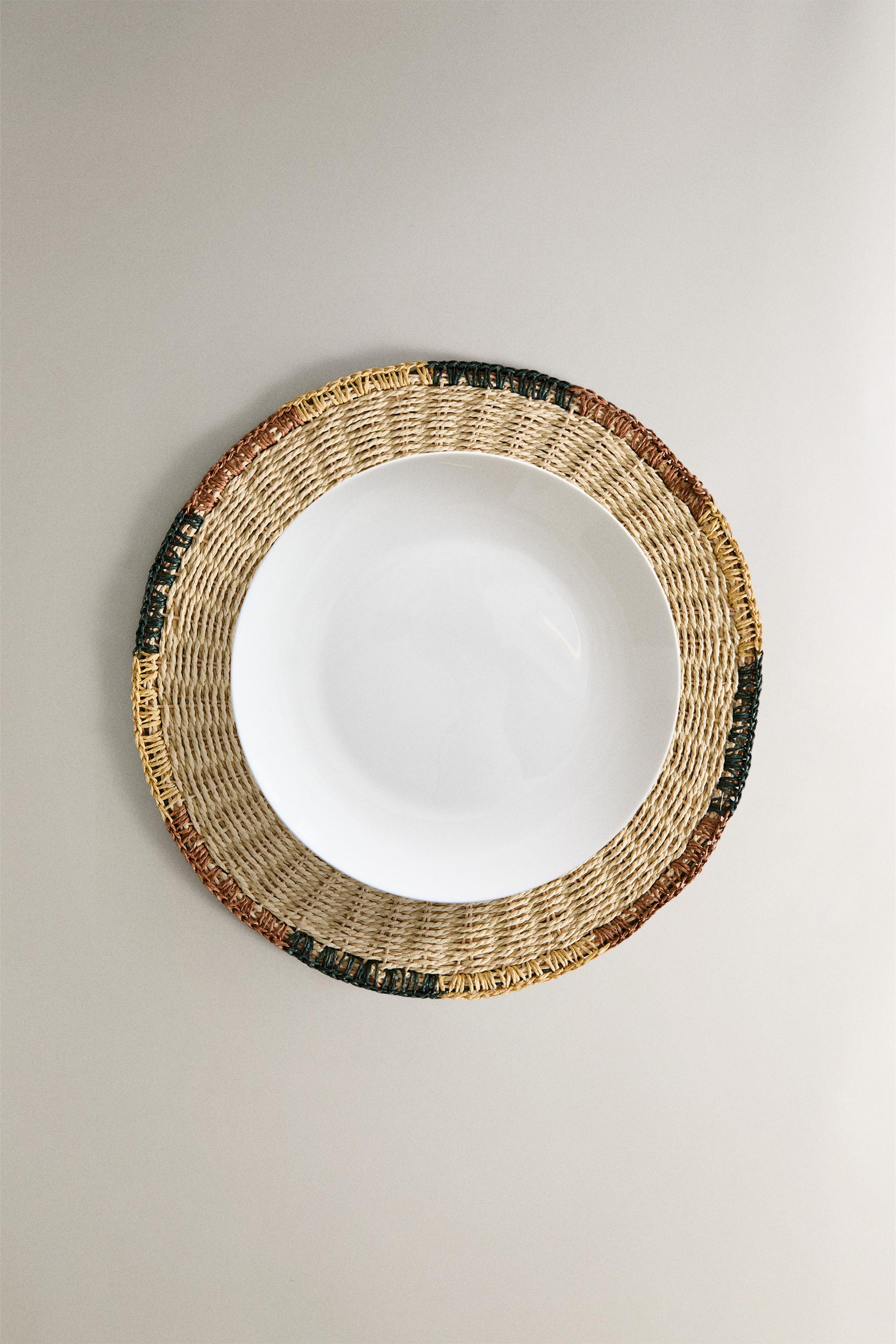 SET DE TABLE ROTIN TRESSÉ