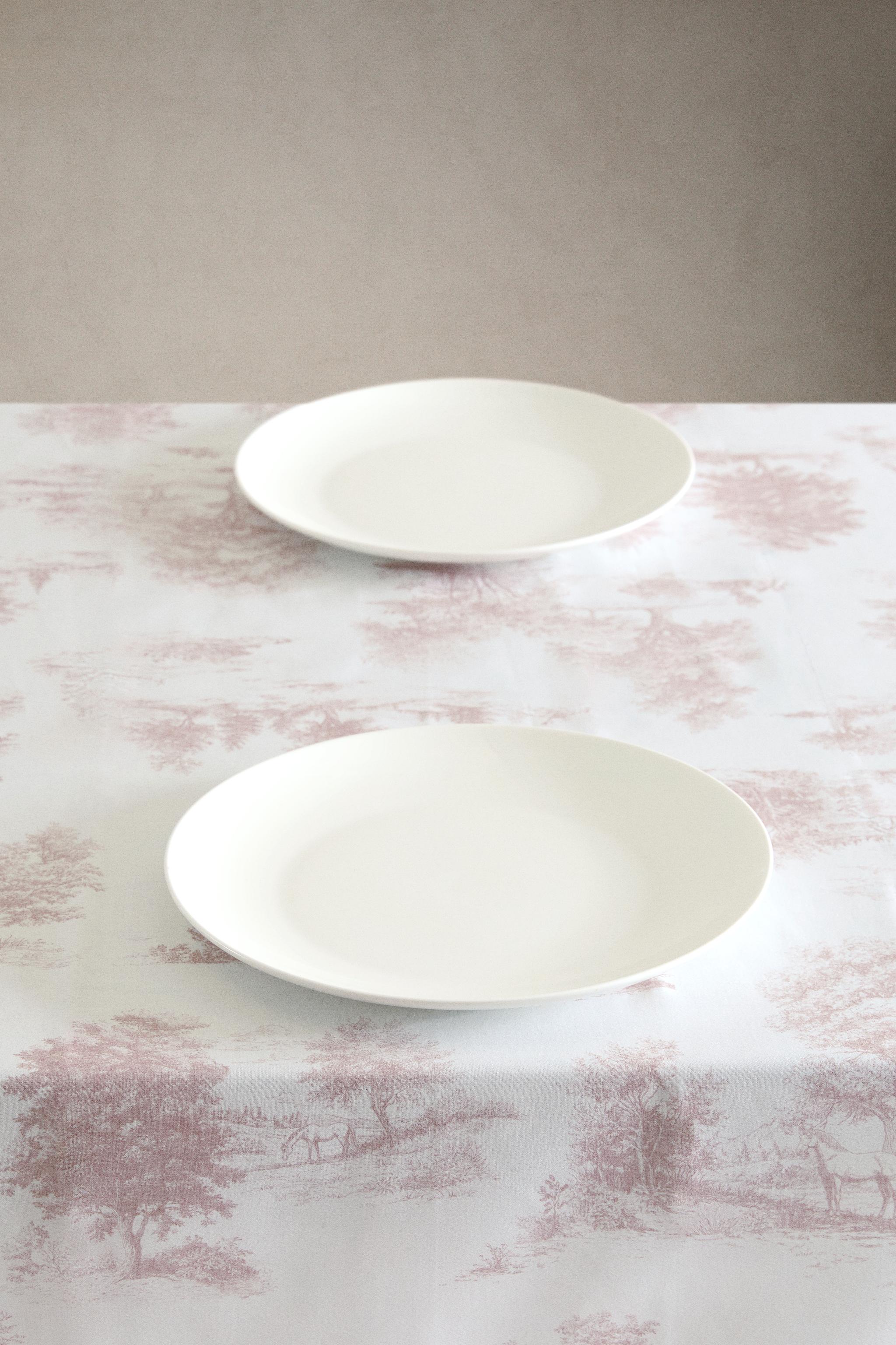 TOILE DE JOUY PRINTED TABLECLOTH — Pink