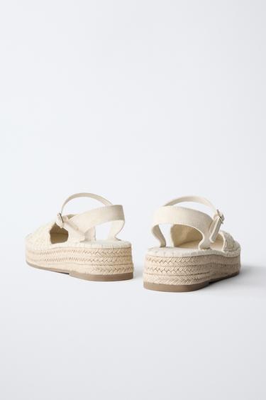EMBROIDERED ESPADRILLES - Ecru White by Zara - Image 4
