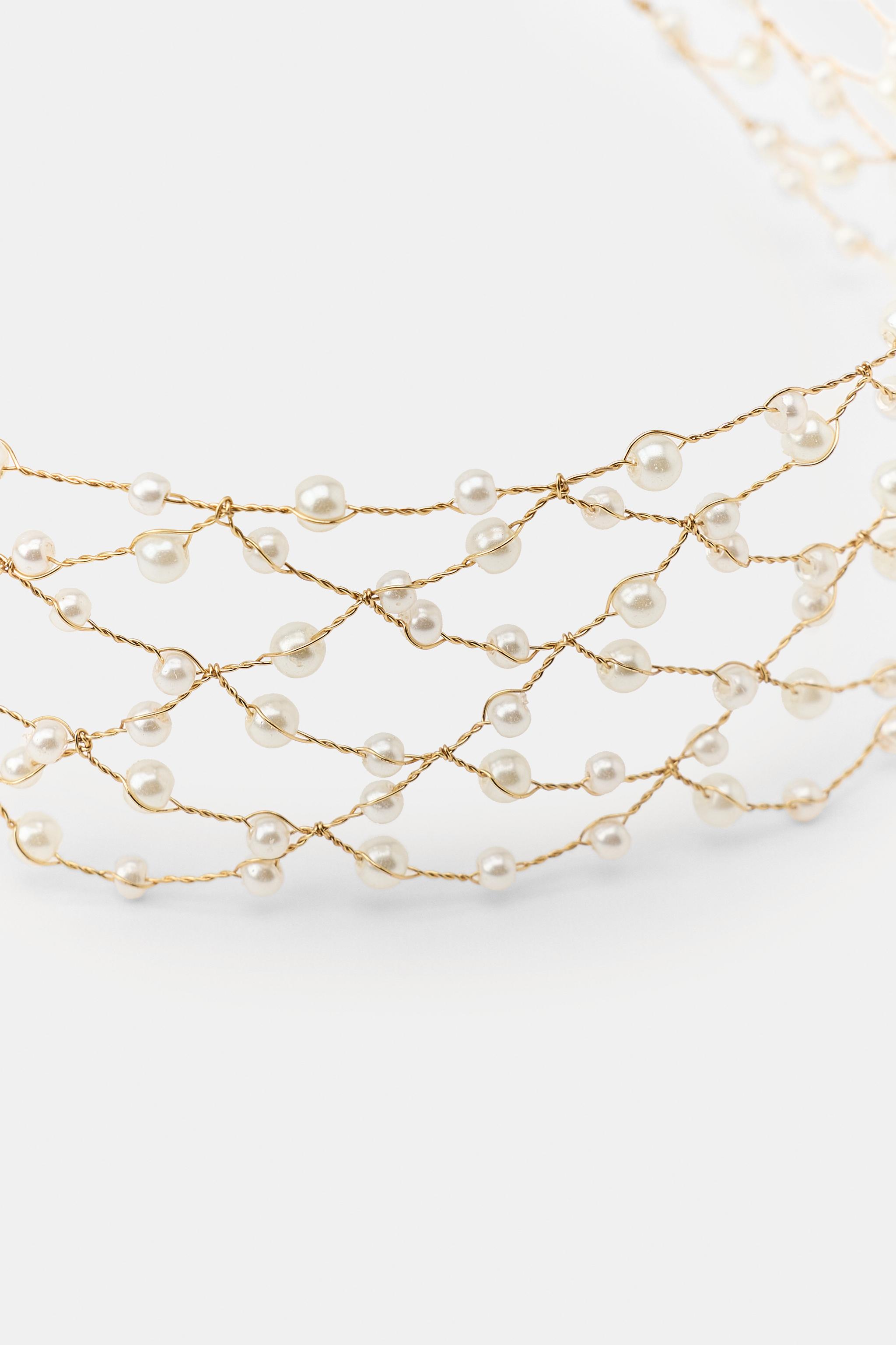 METALLIC BEAD CHOKER