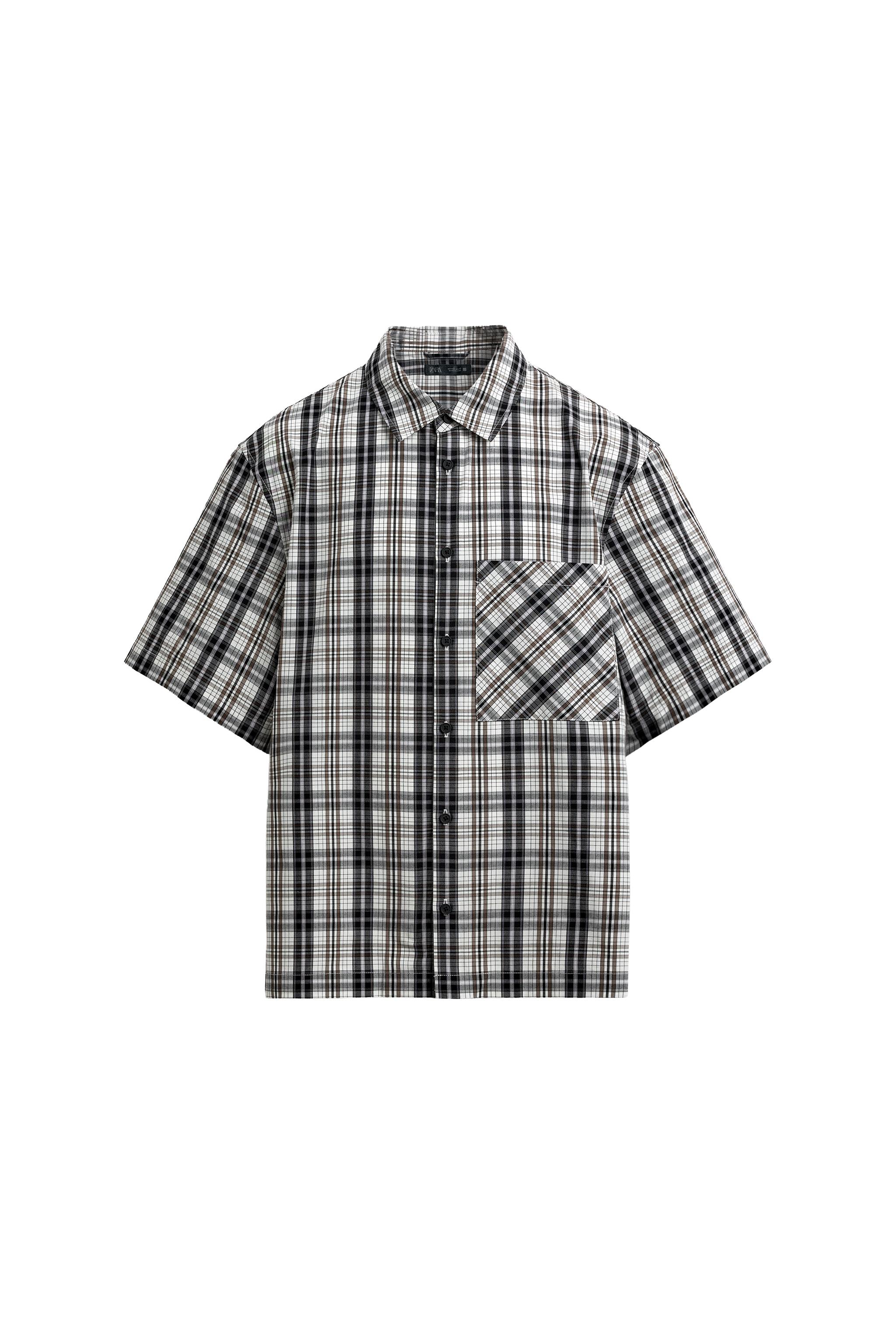 リラックスフィットチェックシャツ - マルチカラ― | ZARA Japan / 日本