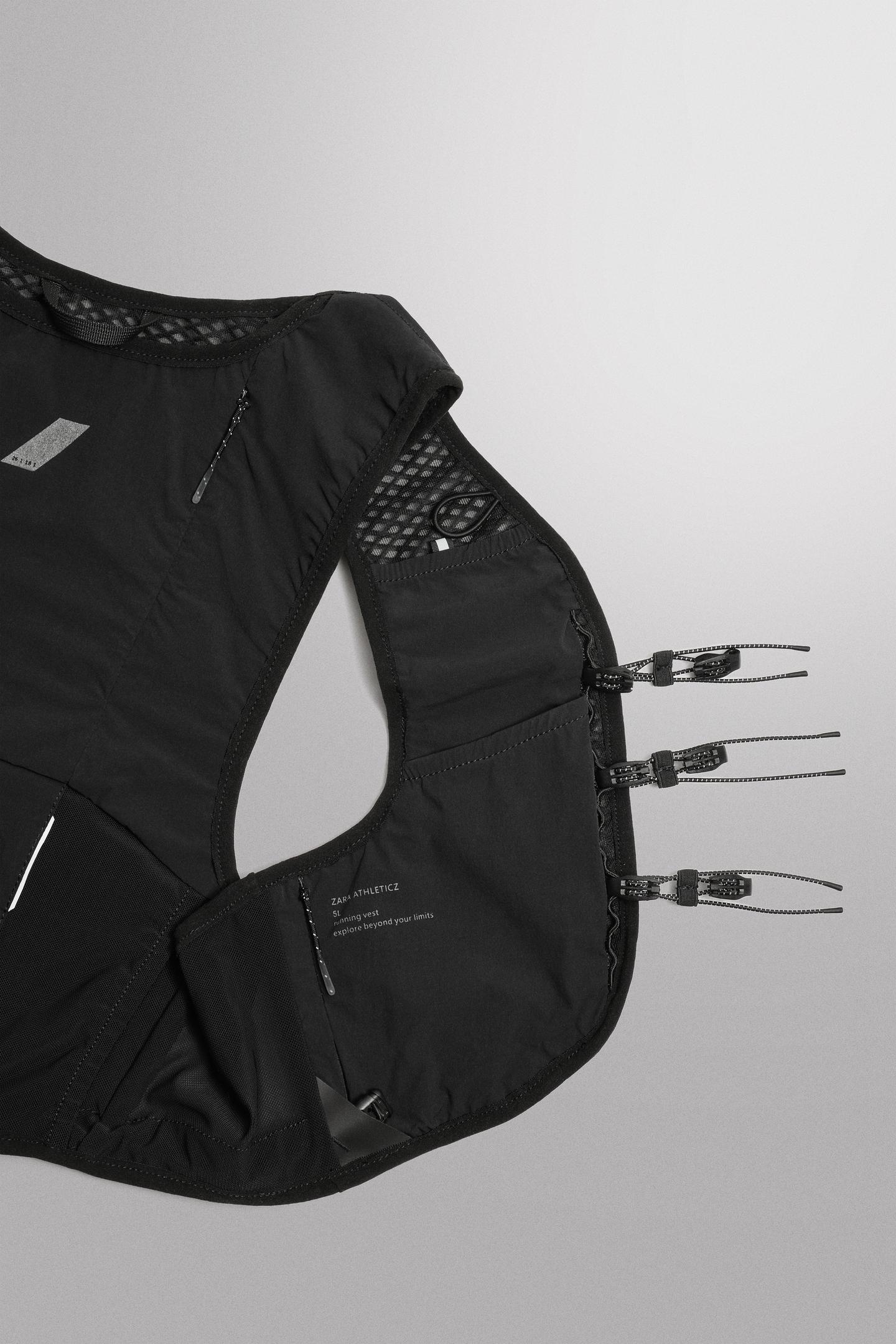 Мужской жилет Zara 5L Athletic Vest, цвет: Чёрный — фото 3