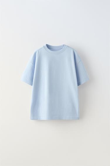 MEDIUM WEIGHT T-SHIRT - Light blue by Zara