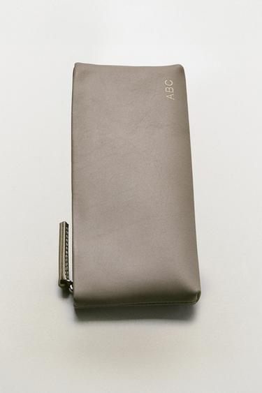 TROUSSE EN CUIR - Gris de Zara - Image 5