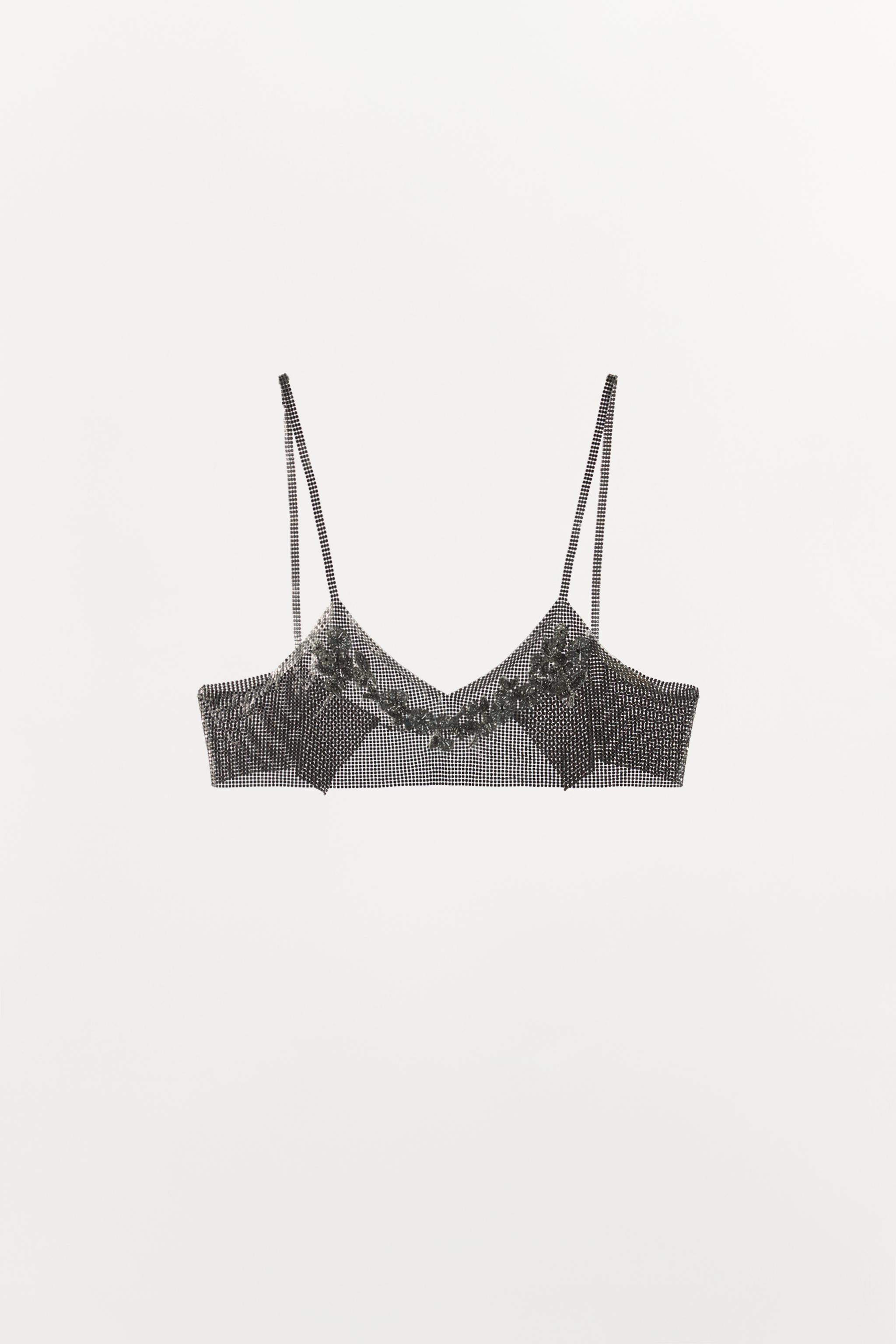 TOP MAILLE FLEURS FANTAISIE