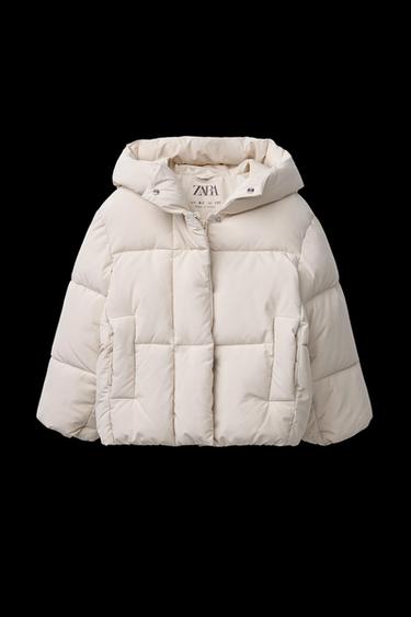 WATTIERTE JACKE MIT KAPUZE - Mittelbeige von Zara - Bild 0