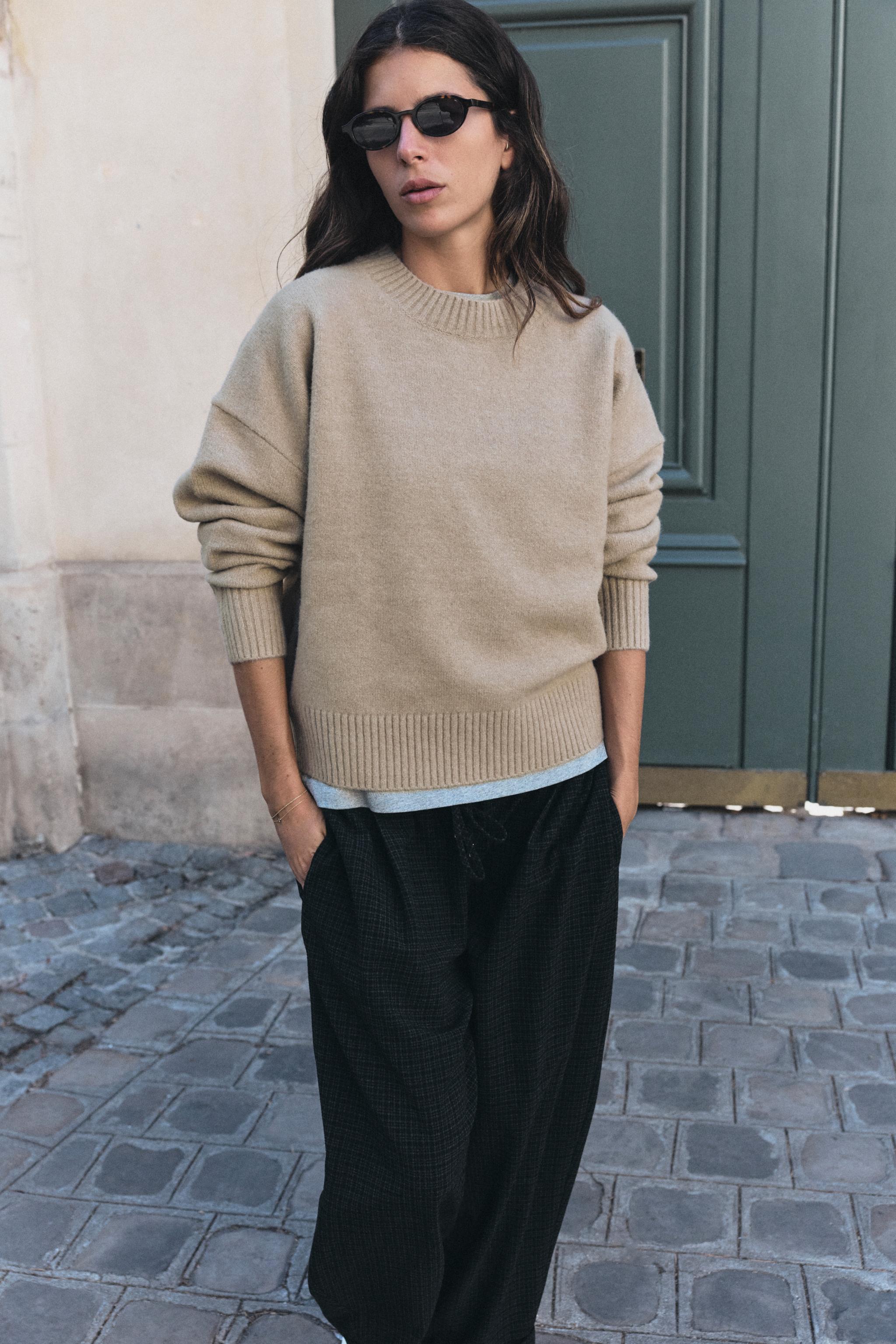 PLAID TURNED-UP HEM PANTS