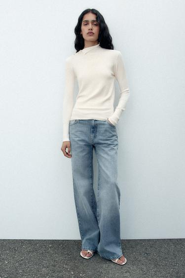 JERSEY PUNTO BOTONES - Crudo de Zara