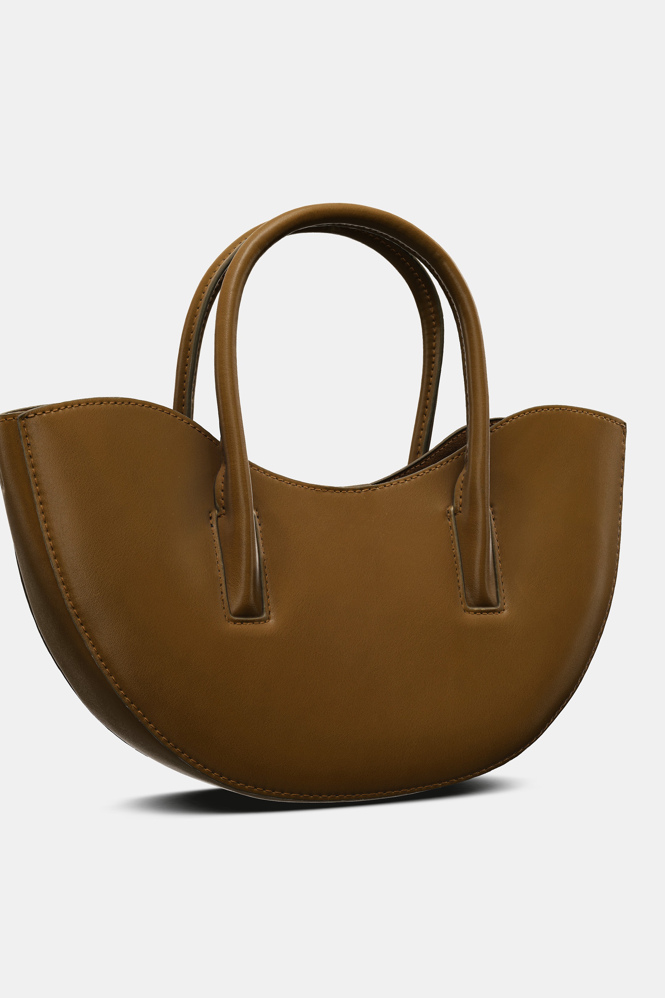 OVAL MINI TOTE BAG Green ZARA India