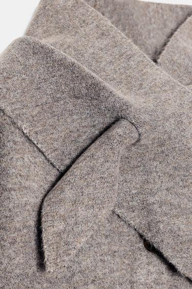 CARDIGAN WITH SCARF DETAIL - Taupe grey by Zara - Image 7