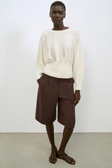 BATWING SLEEVE JUMPER - Ecru by Zara