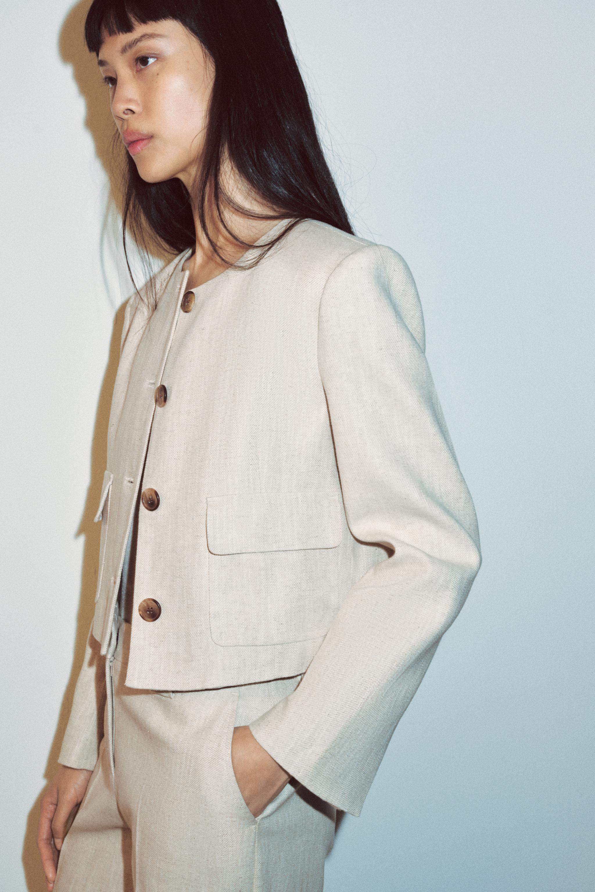 RUSTİK KUMAŞ BLAZER - Görsel 4