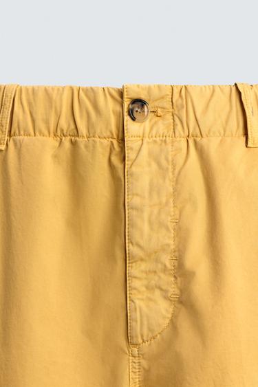 AARON LEVINE X ZARA RELAXED FIT COTTON TROUSERS - Light yellow by Zara - Image 8