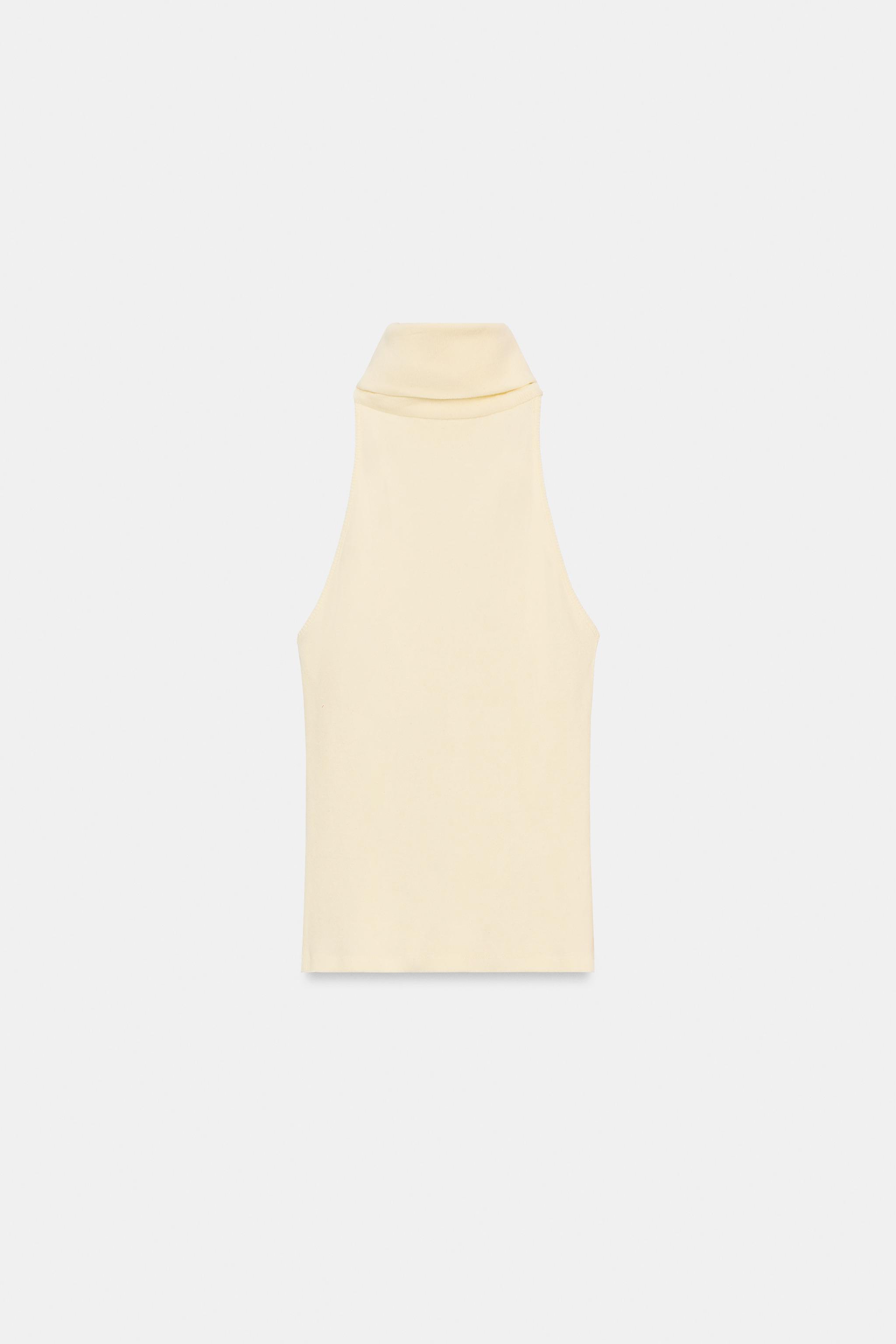 HIGH NECK SLEEVELESS TOP
