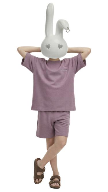 ENSEMBLE T-SHIRT ET BERMUDA EN INTERLOCK - Mauve de Zara