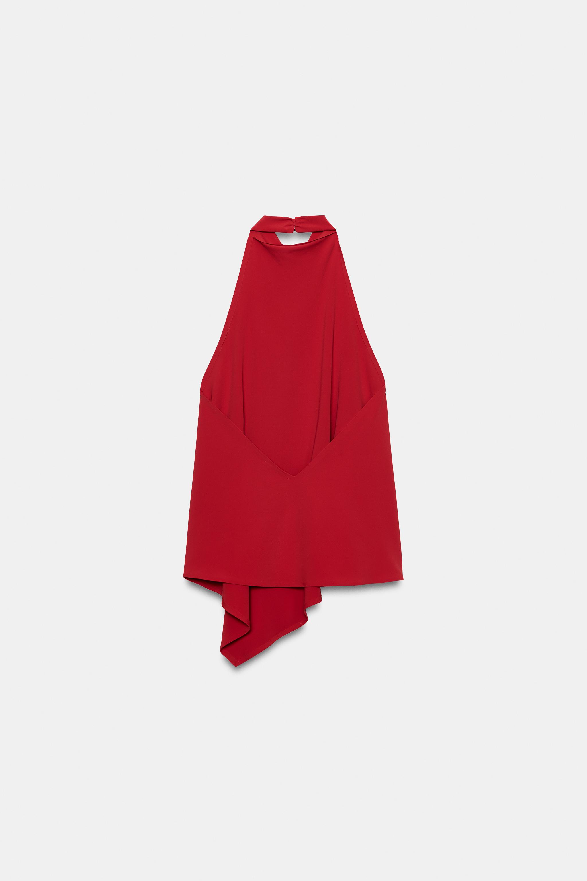 TOP HALTER ASYMÉTRIQUE