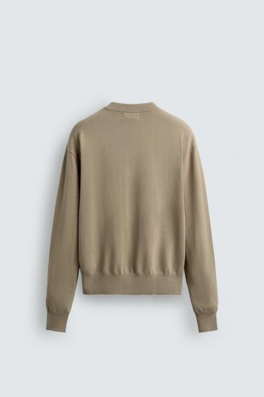 COTTON-RAMIE CARDIGAN - Beige by Zara - Image 7