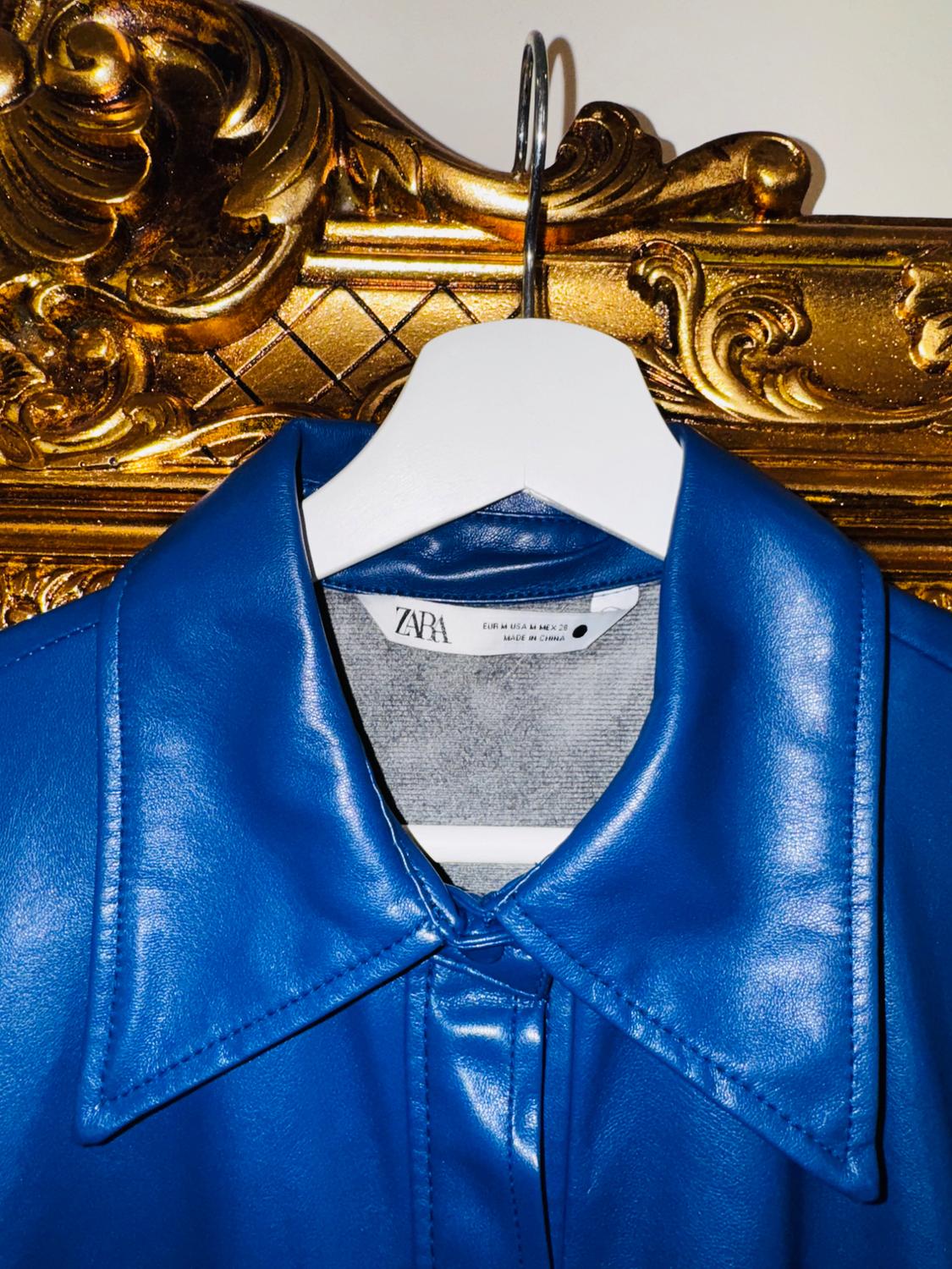 FAUX LEATHER SHIRT DRESS - Image 6