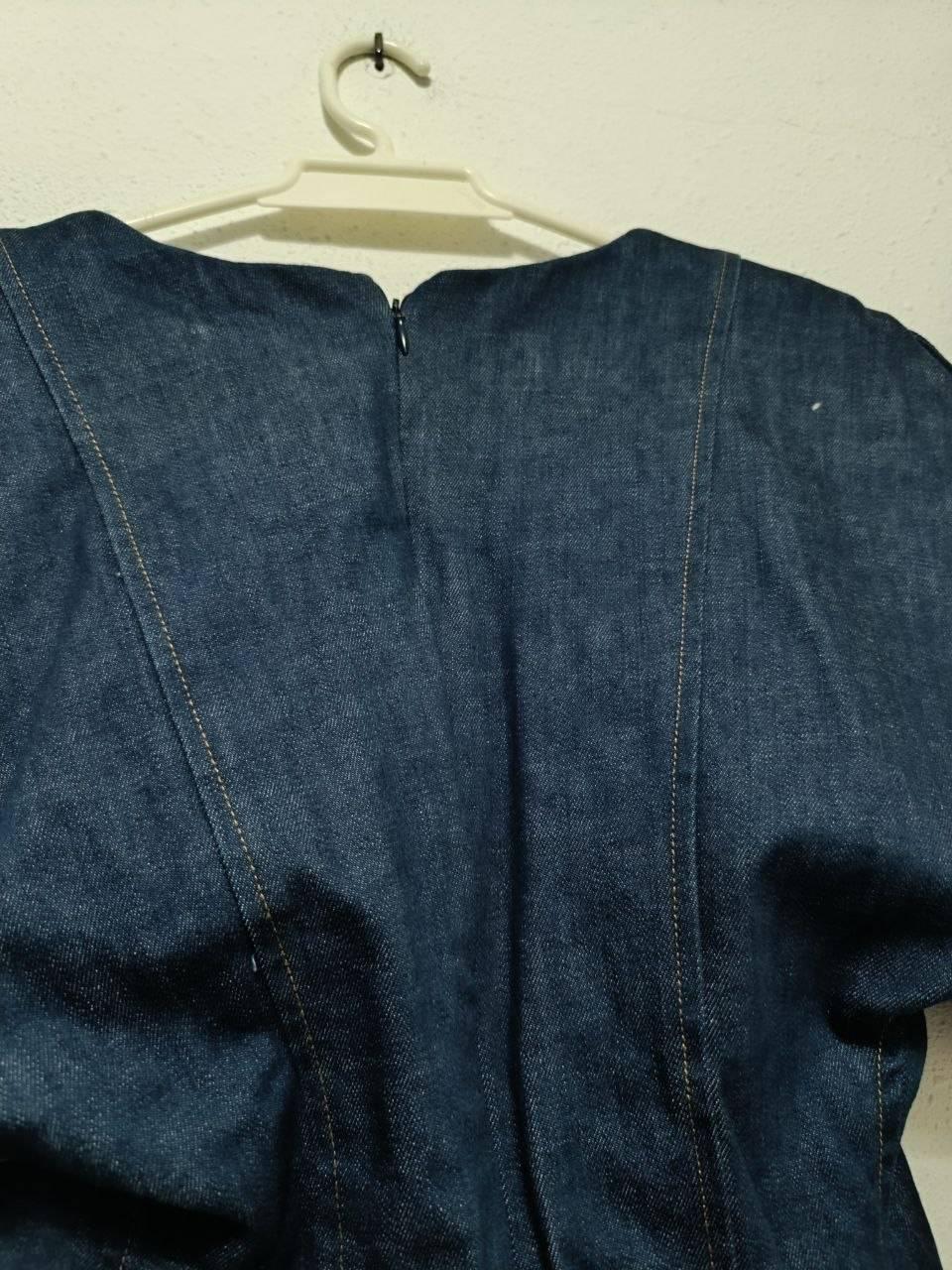 ZW COLLECTION DENIM PUFF SLEEVE BLOUSE - Image 7