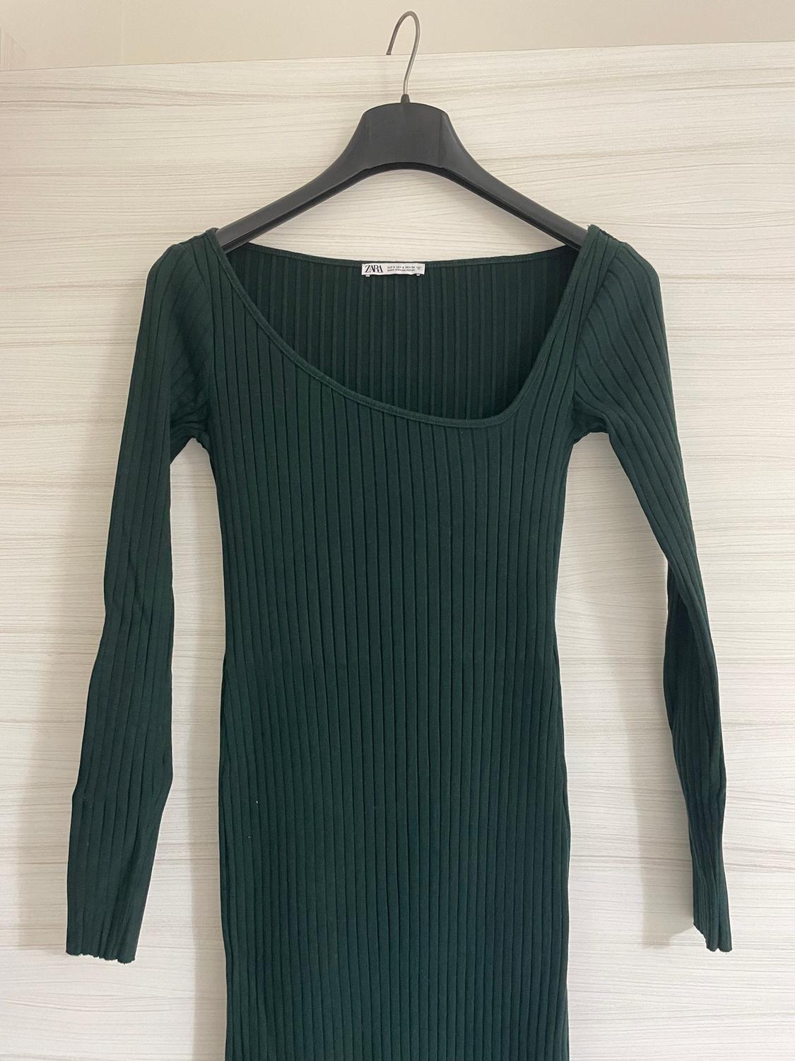 ASYMMETRIC RIBBED DRESS - Image 3
