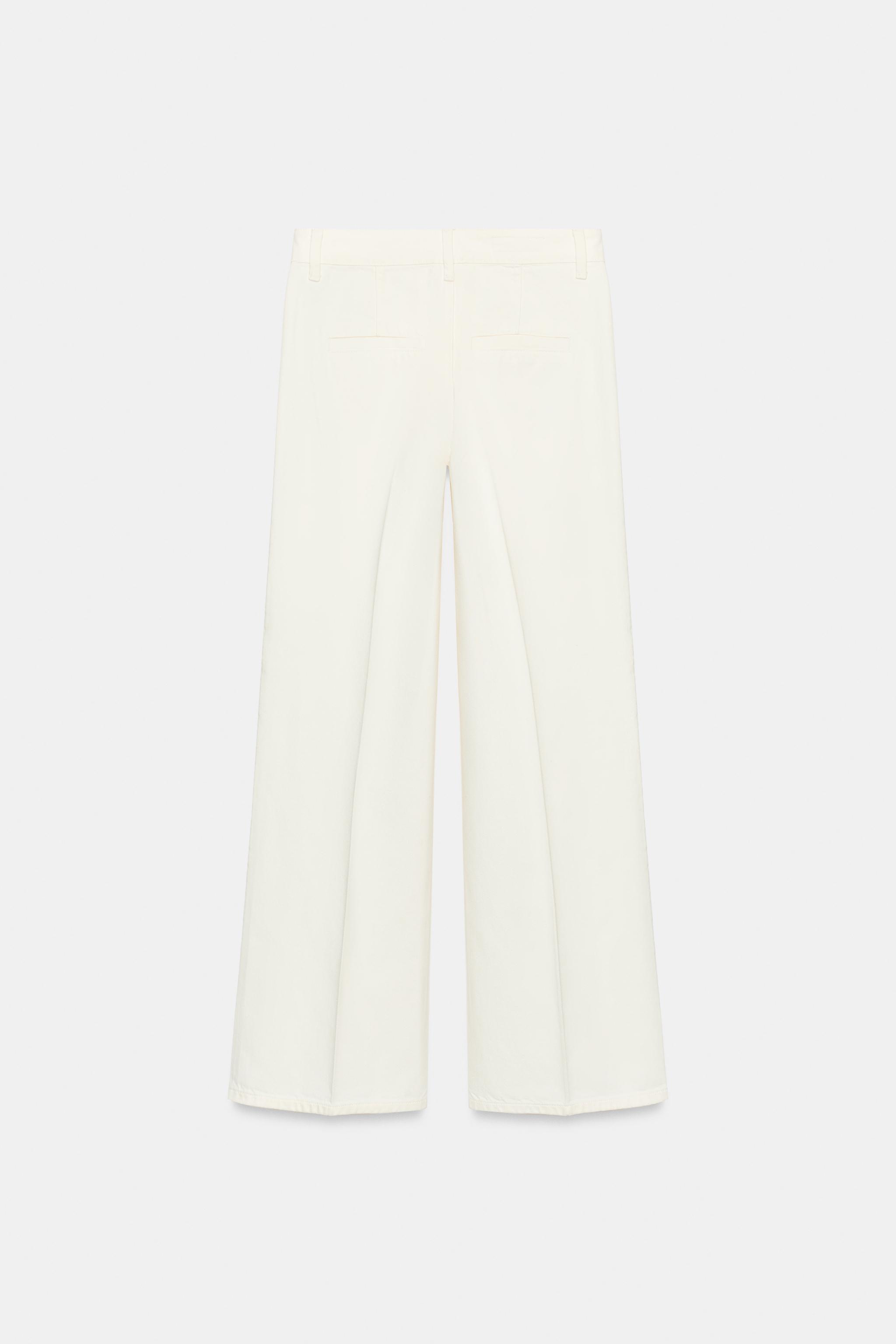 Женские джинсы Zara Z1975 STRAIGHT LEG JEANS WITH PRESSED CREASE — фото 3