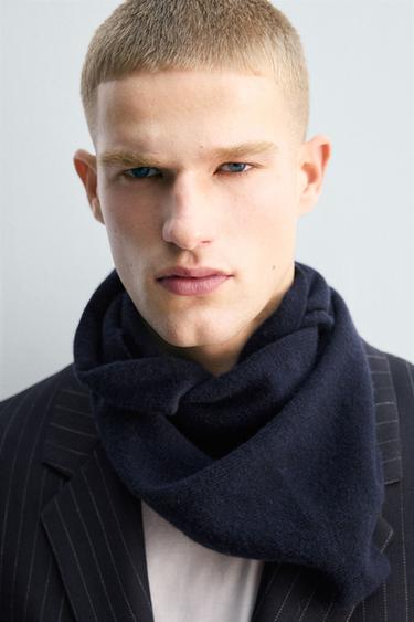 VESTE À RAYURES TENNIS 100 % LAINE ÉDITION LIMITÉE - Bleu marine de Zara - Image 4