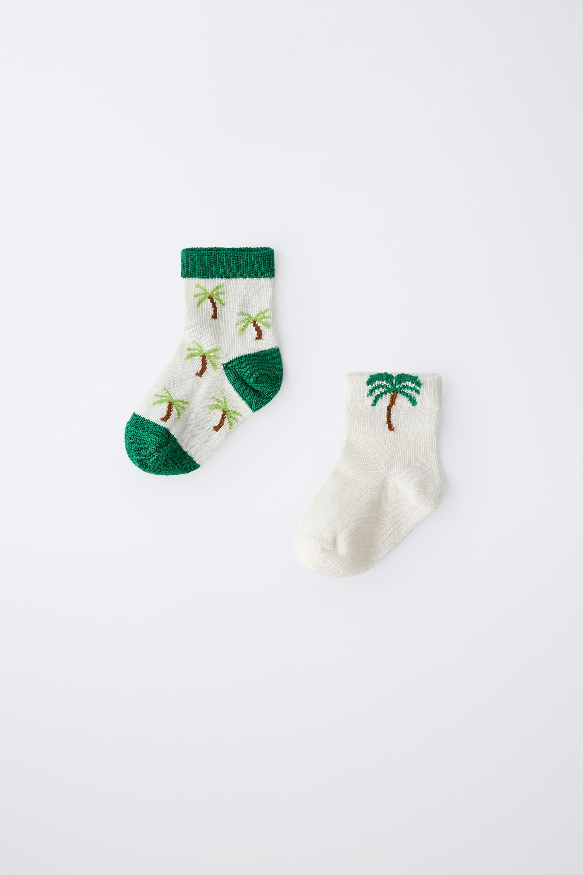 TWO-PACK OF PALM TREE SHORT SOCKS